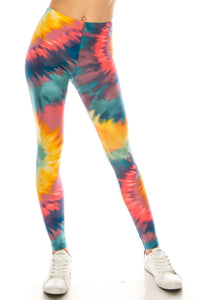 3x-5x Tie Dye Legging Leggings