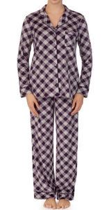 Purple Plaid 2 Piece Pajamas Pajama Set Pjs
