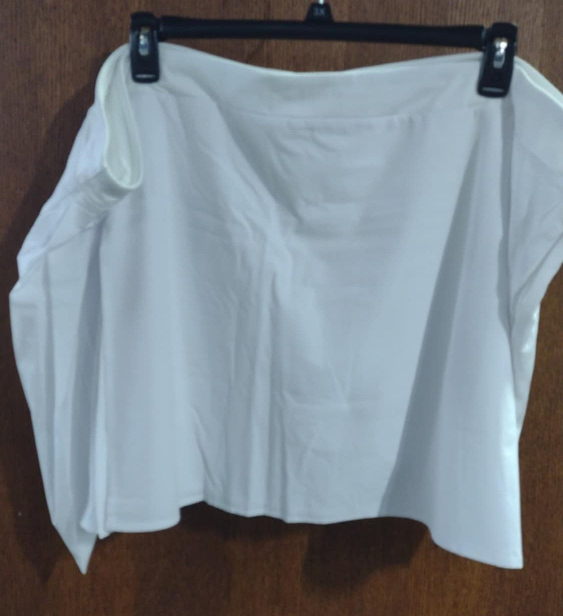 Solid White Skort