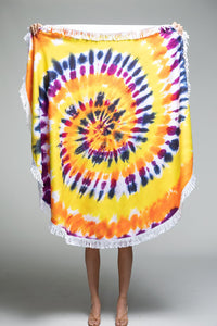 Newport Round Tie Dye Towel