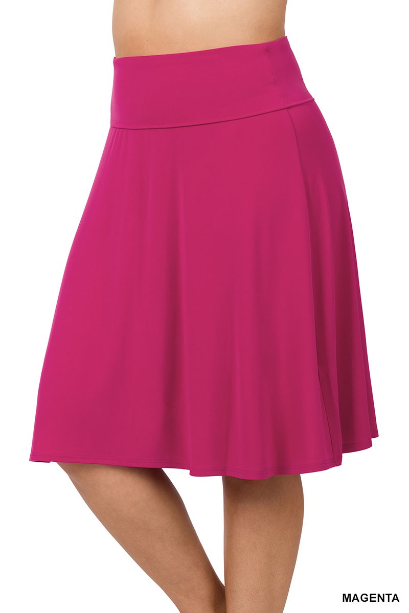 Magenta Pink Super Stretchy Skirt
