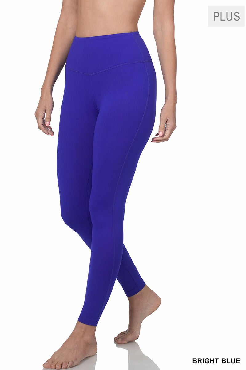 Bright Blue Full Length Legging Leggings