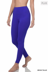 Bright Blue Full Length Legging Leggings