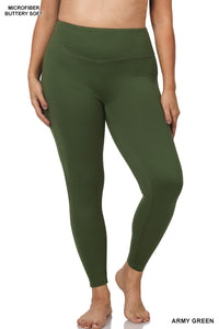 Green Full Length Legging Leggings