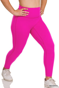 Zenana Pink Full Length Legging