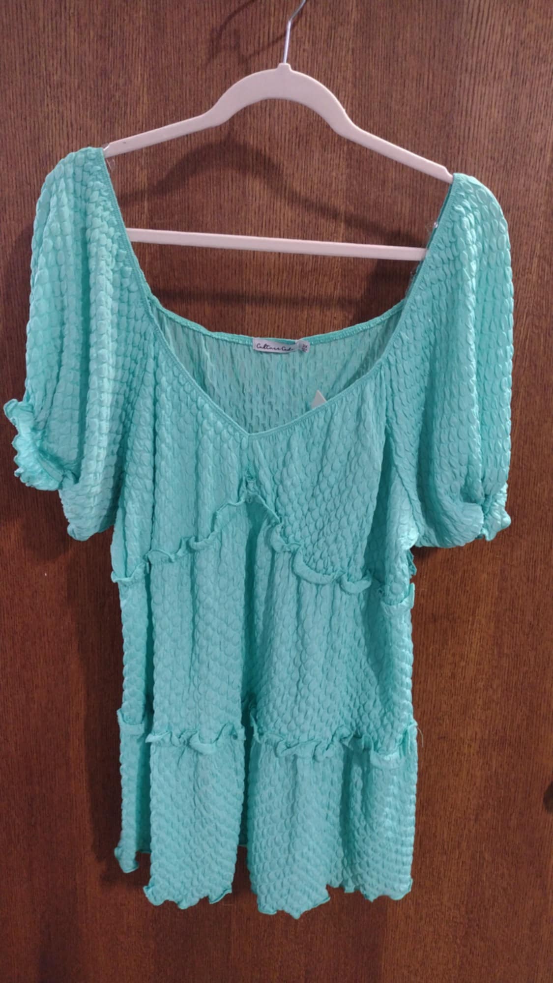 Mint Bubble Shirt Top
