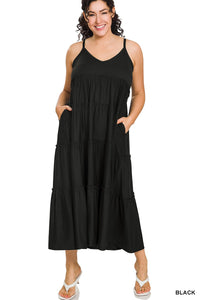 Black Tier Maxi Dress