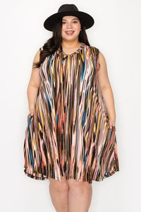Beautiful Stripe Tank Dress