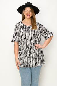 PSFU Black & White Shirt Top