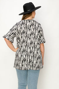 PSFU Black & White Shirt Top