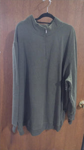 Hunter Green Mens 1/4 Pullover Sweatshirt