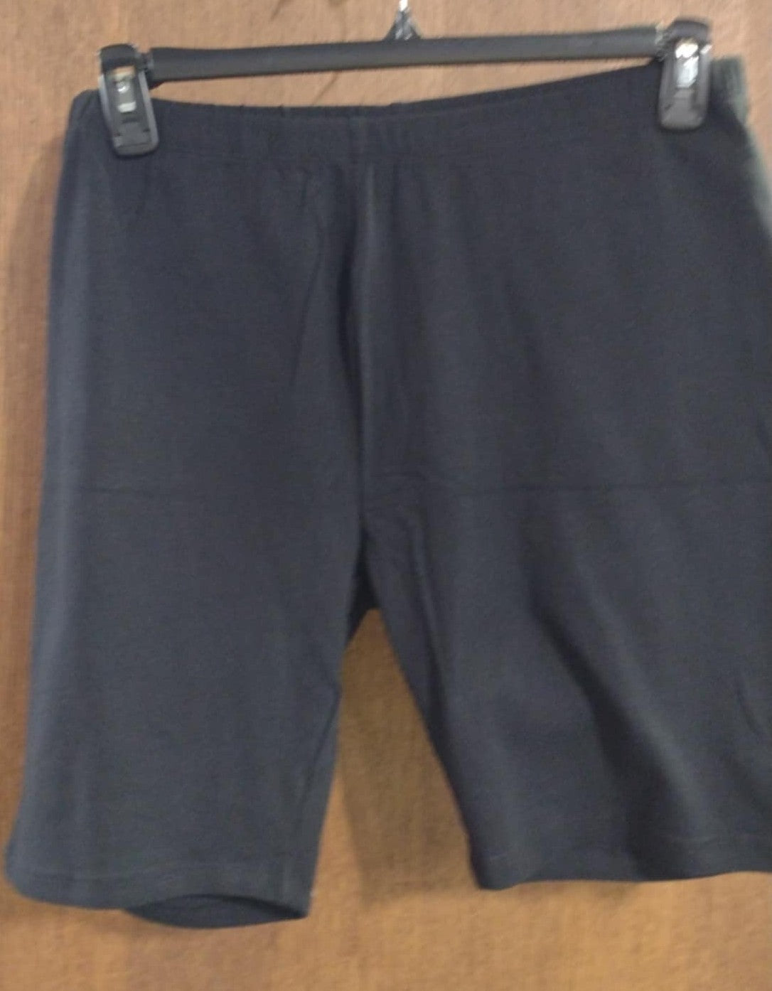 Solid Black Bike Short Shorts