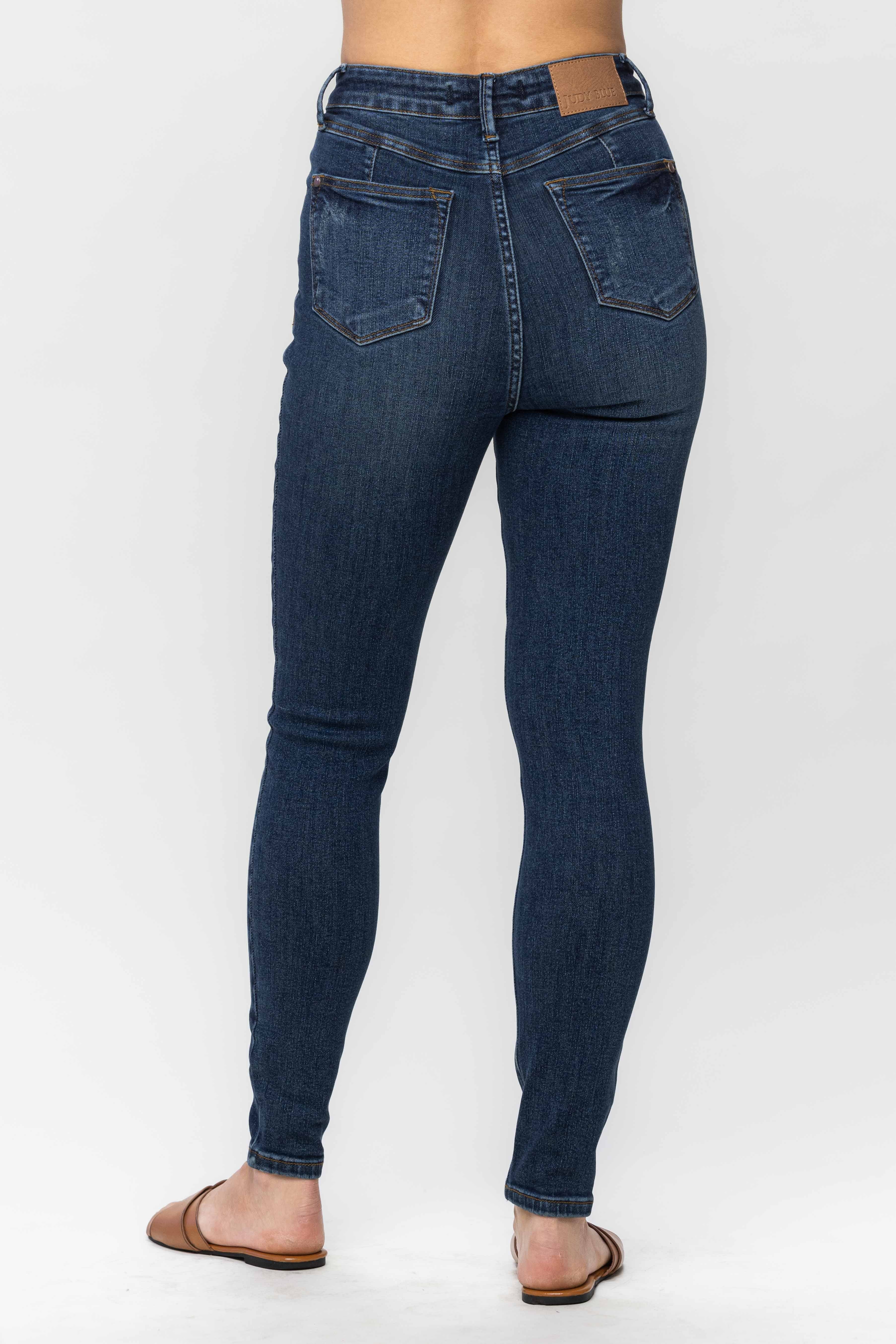 Dark Wash Judy Blue Blues High Waisted Tummy Control Jean Jeans