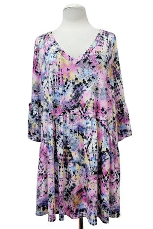 Gorgeous Tie Dye V Neck Shirt Top