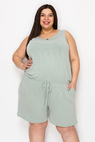 Light Sage One Piece Romper