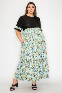 Black Floral Maxi Dress