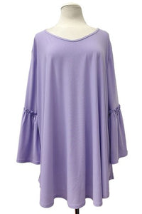 Solid Misty Lavender Purple Shirt Top