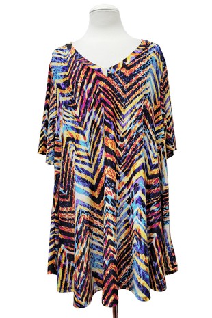 Gorgeous Chevron Animal Print Shirt Top