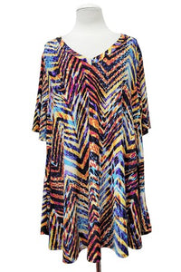 Gorgeous Chevron Animal Print Shirt Top