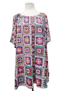 Gorgeous Crochet Granny Square Shirt Top