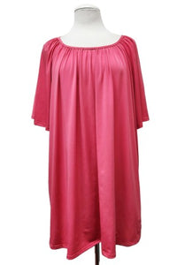 Salmon Pink Pleated Shirt Top