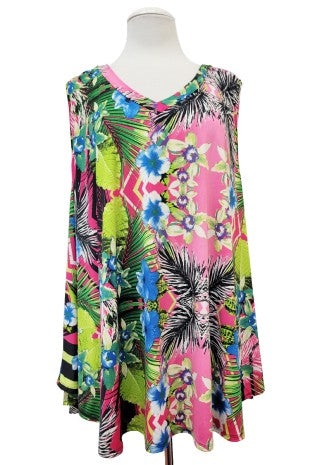 Gorgeous Tropical Like Tank Top Shirt