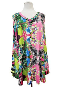Gorgeous Tropical Like Tank Top Shirt