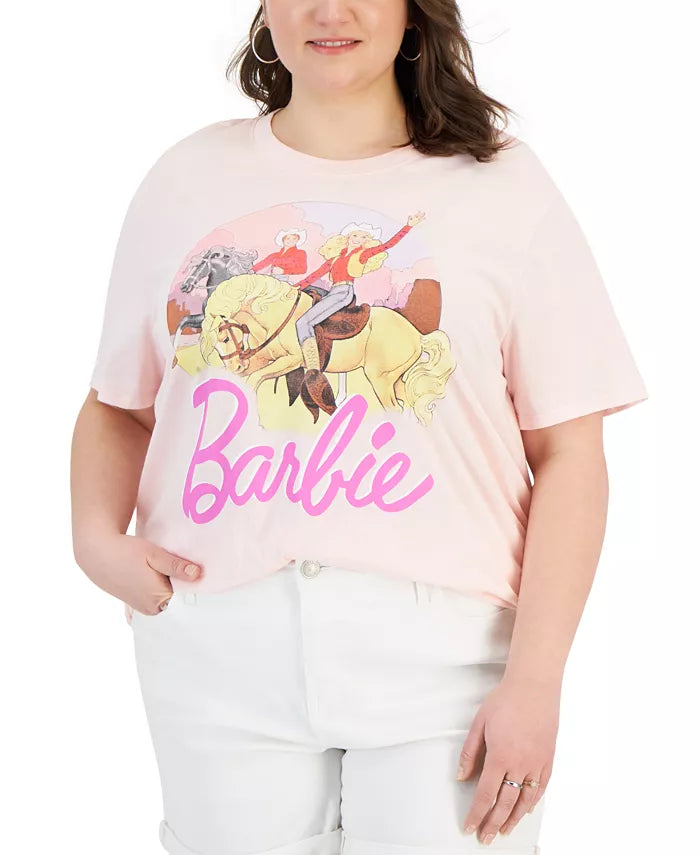 Pink Barbie Horse Shirt Western Top