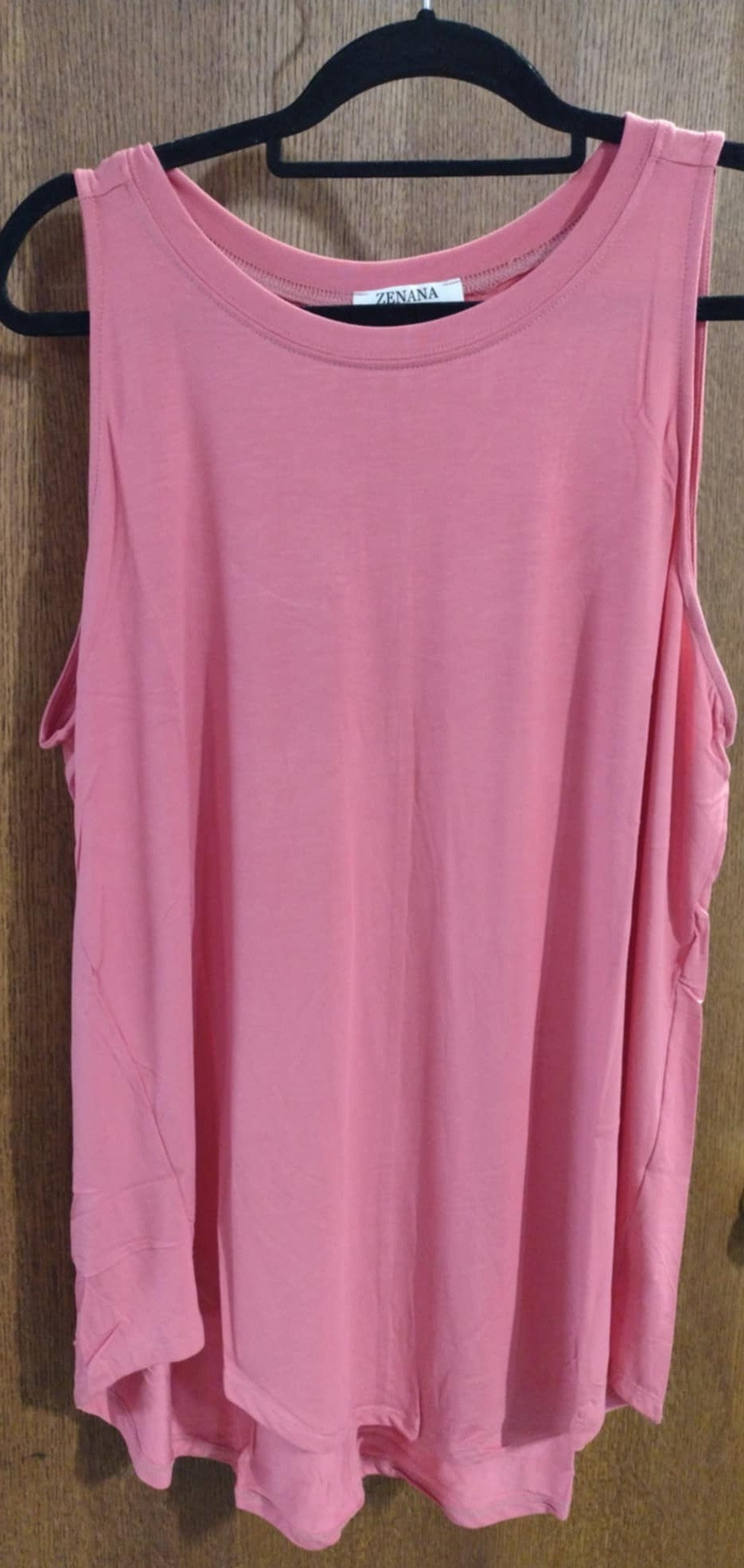 Pink Ash Rose Flowy Tank Top Sleeveless Shirt