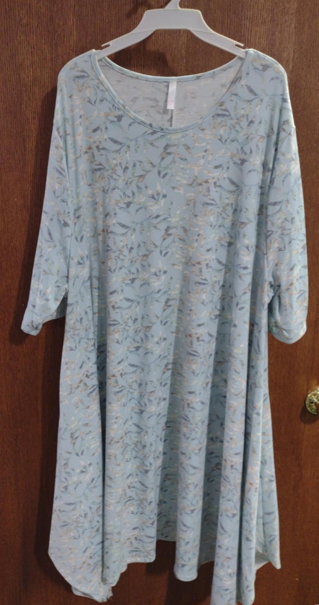Blue Floral Dress w Pockets