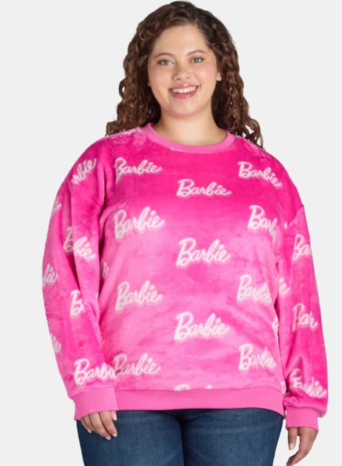 Pink Barbie Soft Sweatshirt Shirt Top