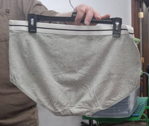 Gray Grey Underwear Under Wear