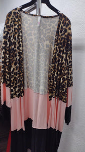 PSFU Leopard Pink Black Cardigan Cardi