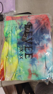3x-5x Tie Dye Legging Leggings