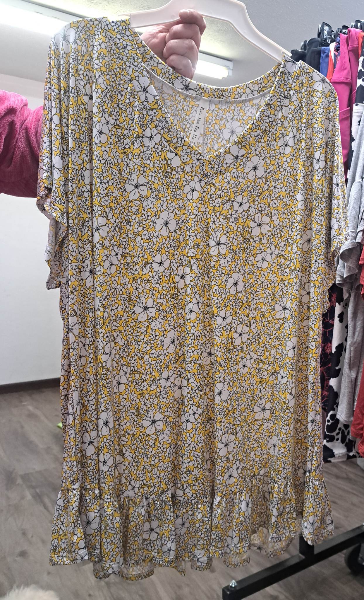 PSFU Yellow Floral Shirt Top