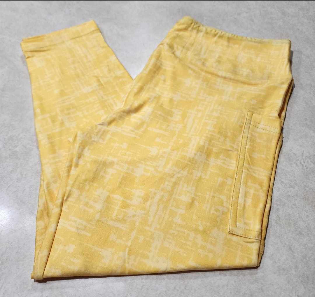 Neon Pop Yellow Capri Capris