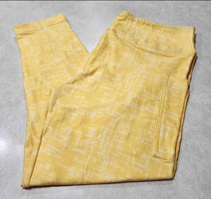 Neon Pop Yellow Capri Capris