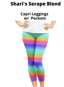 Shari's Serape Rainbow Capri Capris