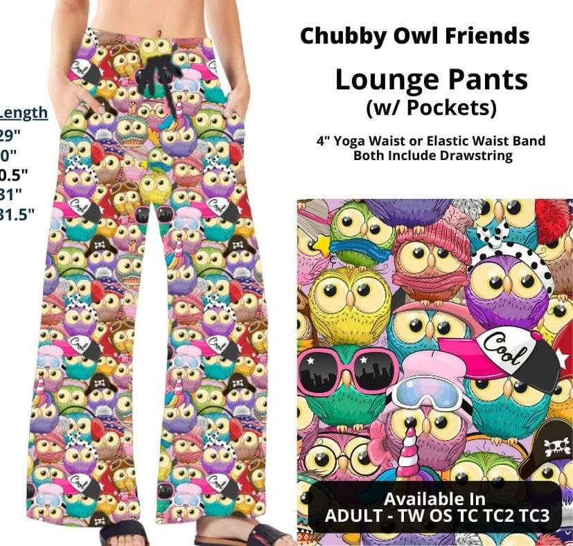 Cute Owl Dress Up Friends Lounge Pant Pants