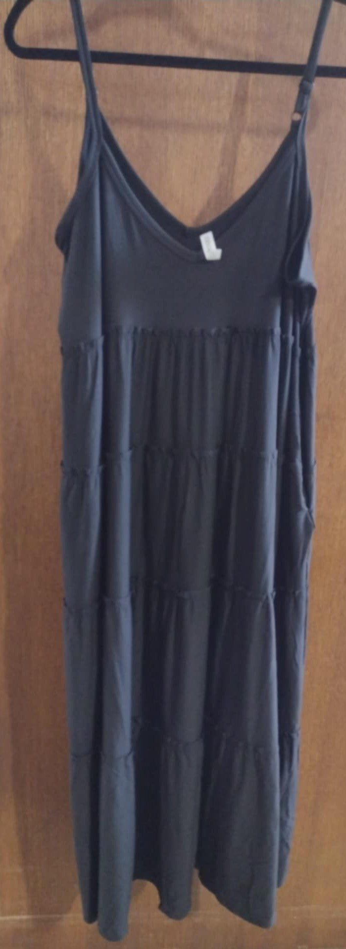 Black Tier Maxi Dress
