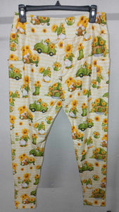 Sunflower Gnome Gnomes Full Length Leggings