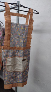 Blue Floral Kitchen Apron