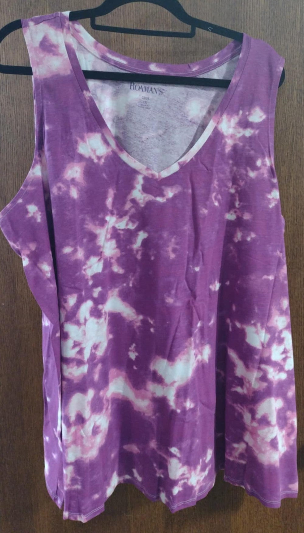 Purple Tie Dye Tank Top