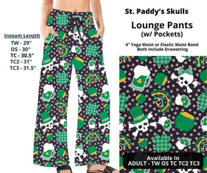 St. Paddy's Patrick Day Skull Lounge Pants Pant