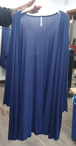 PSFU Blue Open Front Cardigan Layering Piecce