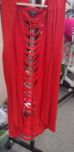 Red Shredded Vest