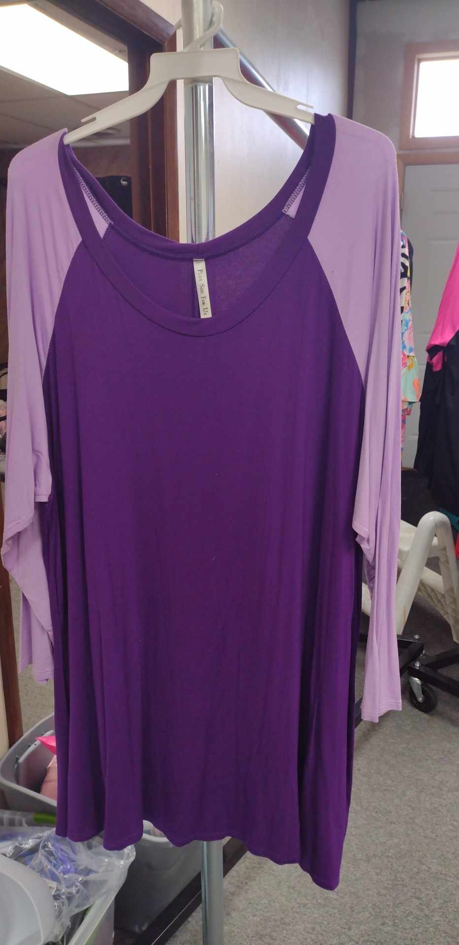 PSFU 2Tone Purple Shirt Top