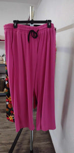 Solid Pink Lounge Pants w Pockets