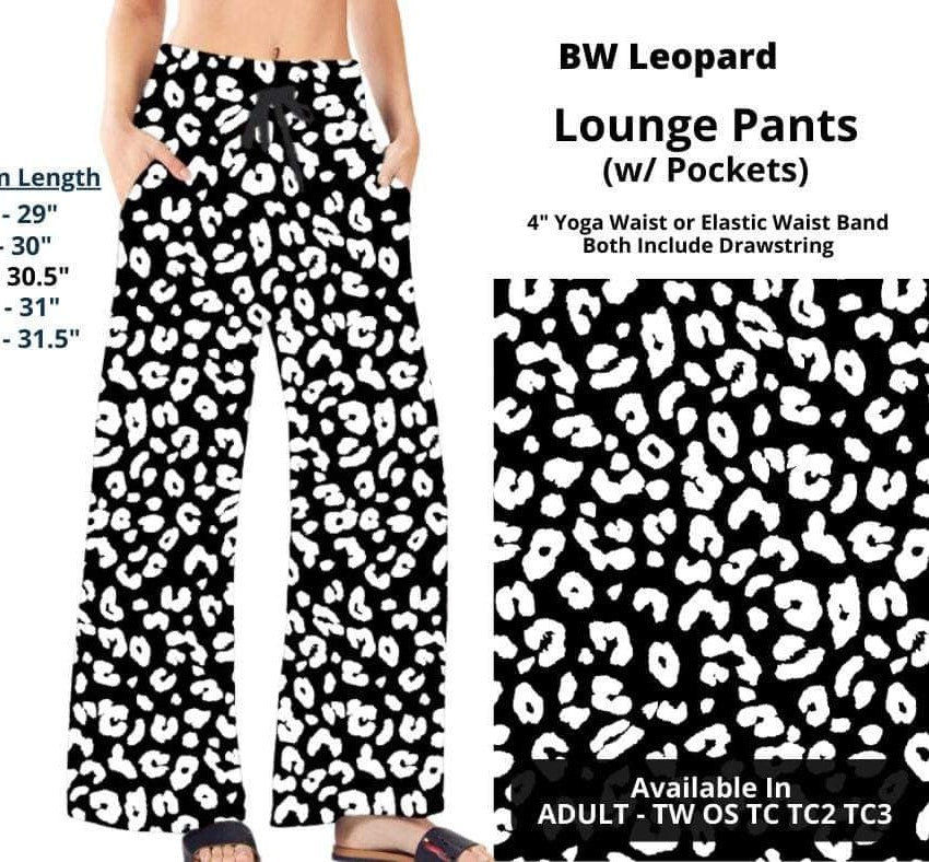 Black & White Leopard Lounge Pants