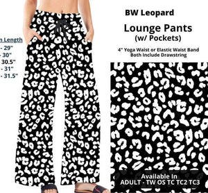 Black & White Leopard Lounge Pants